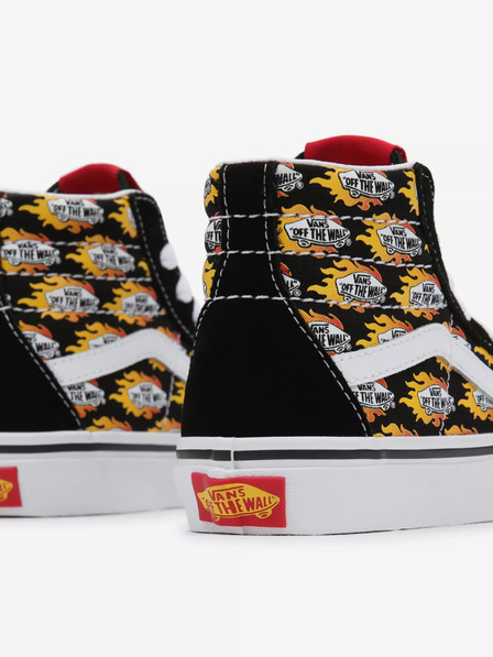 Vans Čierne chlapčenské členkové tenisky so semišovými detailmi VANS