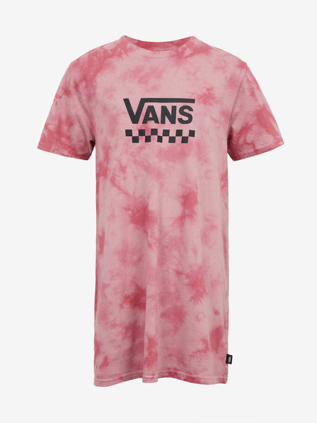 Vans VANS Cloud Wash ružové dievčenské batikované šaty