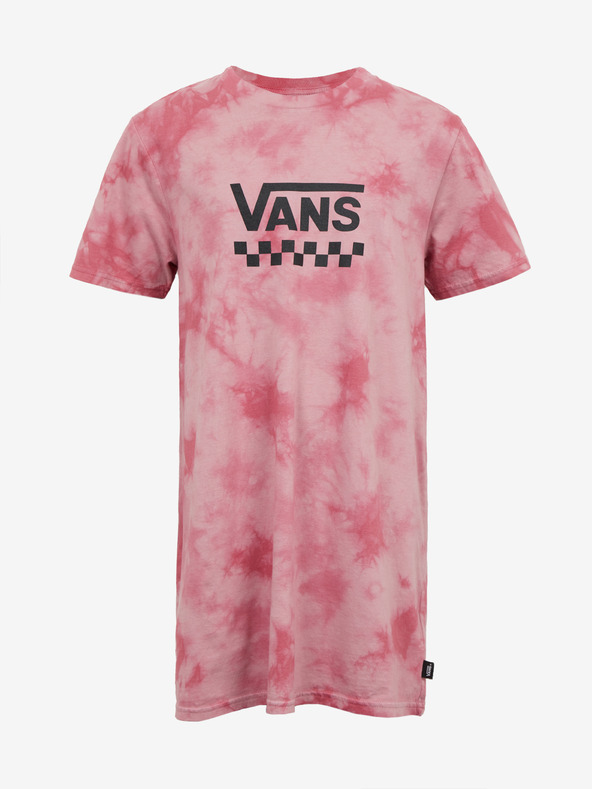 Vans VANS Cloud Wash ružové dievčenské batikované šaty