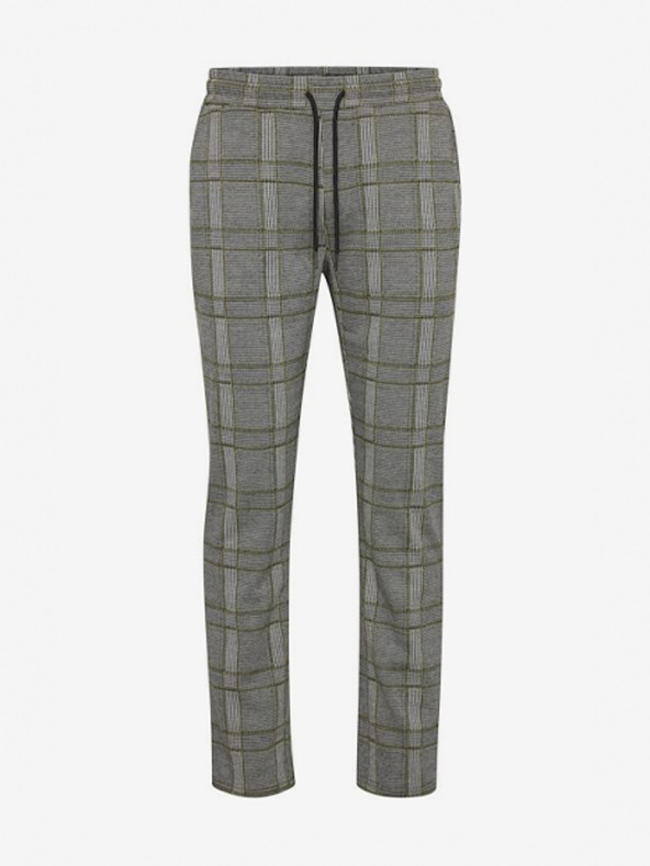 Blend Blend Grey Checked nohavice