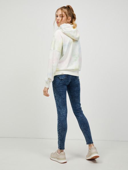 Ragwear Krémová dámska vzorovaná mikina Ragwear Gobby Ombre