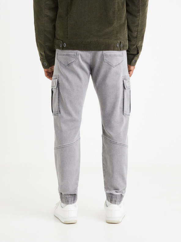 Celio Svetlošedé pánske nohavice Celio