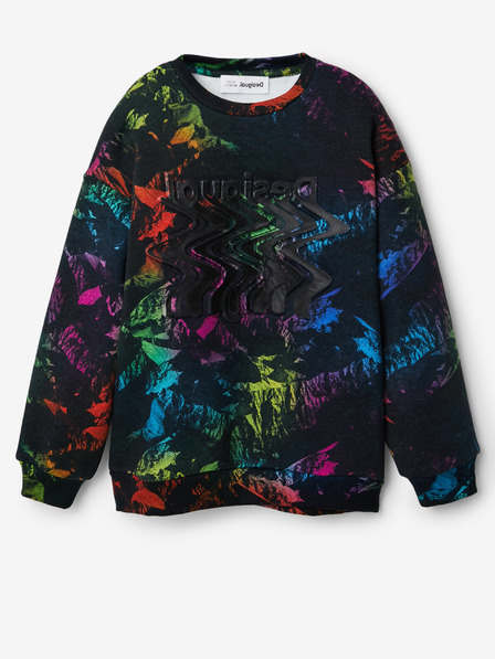 Desigual Čierne chlapčenské vzorované tepláky Desigual Vesubio