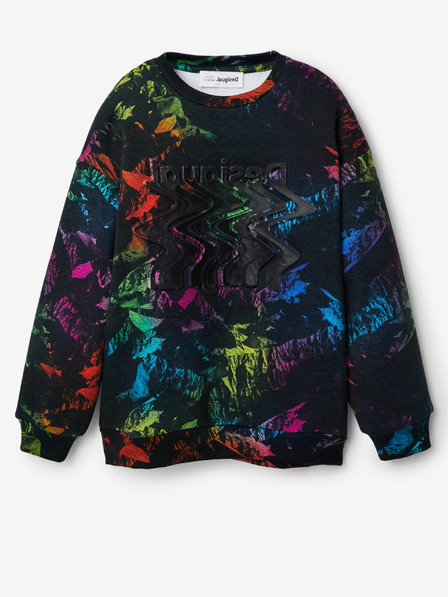 Desigual Čierne chlapčenské vzorované tepláky Desigual Vesubio