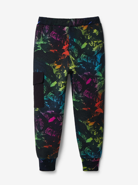 Desigual Desigual Adam čierne chlapčenské vzorované tepláky