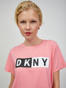 DKNY Svetloružové dámske tričko DKNY