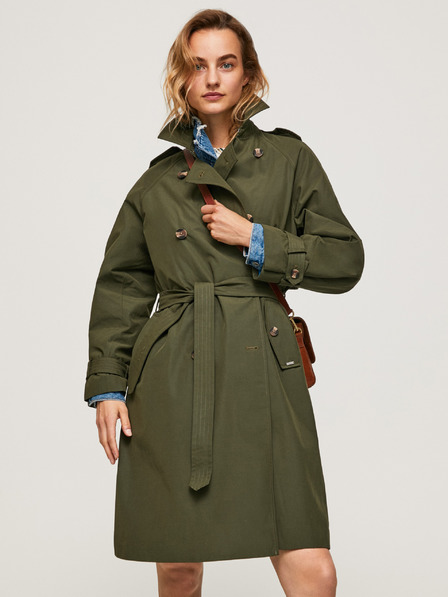 Pepe Jeans Khaki dámsky trenčkot Pepe Jeans Ava