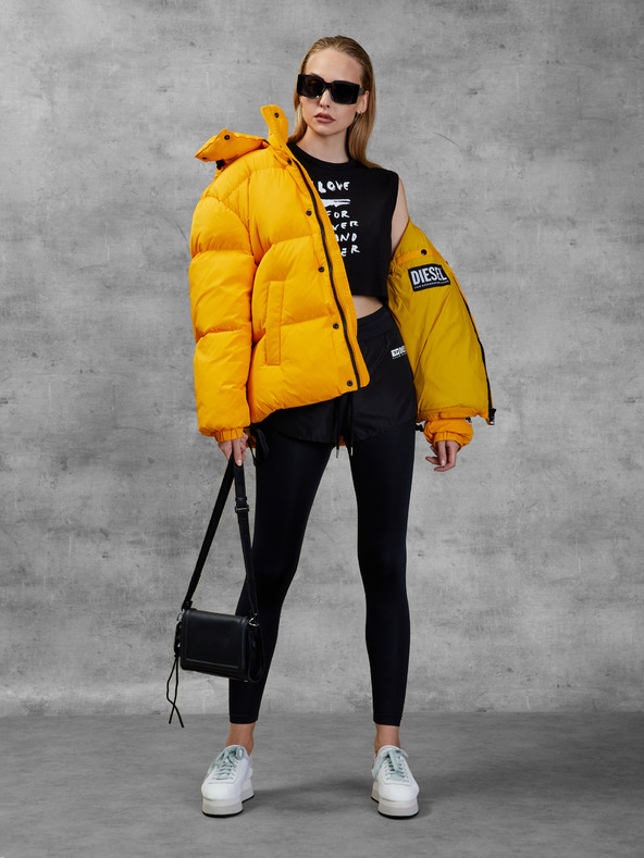 Diesel Čierna dámska orezaná košeľa Diesel