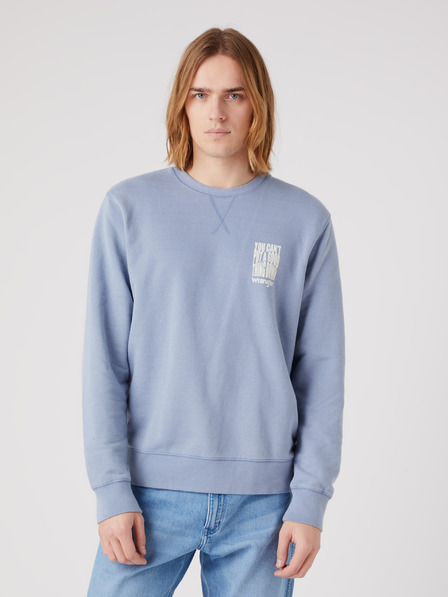 Wrangler Svetlomodrá pánska mikina Wrangler