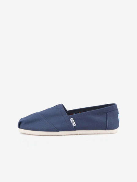 TOMS Tmavomodré dámske plátenné klasické espadrilky TOMS