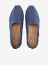 TOMS Tmavomodré dámske plátenné klasické espadrilky TOMS