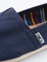 TOMS Tmavomodré dámske plátenné klasické espadrilky TOMS