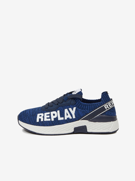 Replay Tmavomodré detské tenisky Replay