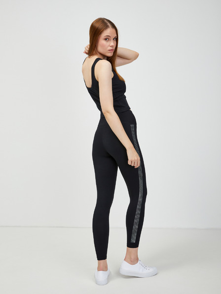 DKNY Čierne dámske legíny DKNY