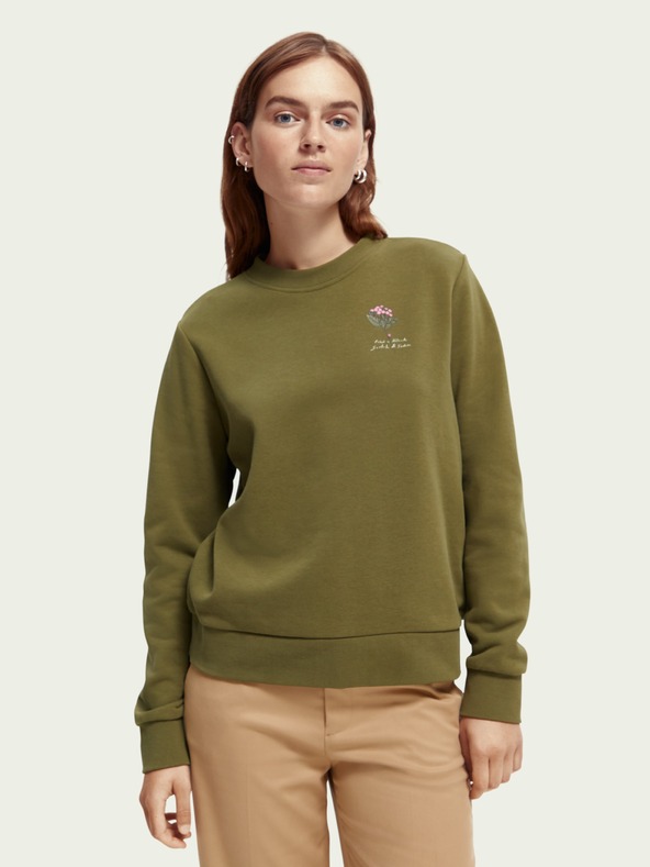 Scotch & Soda Khaki dámska mikina Scotch & Soda