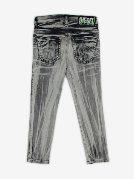 Diesel Čiernošedé dievčenské vzorované slim fit džínsy Diesel