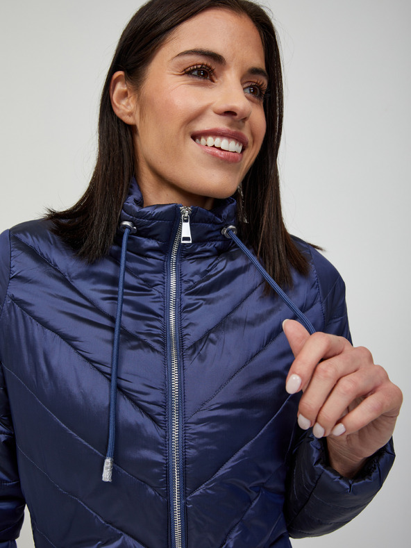 Orsay Tmavomodrá prešívaná bunda ORSAY