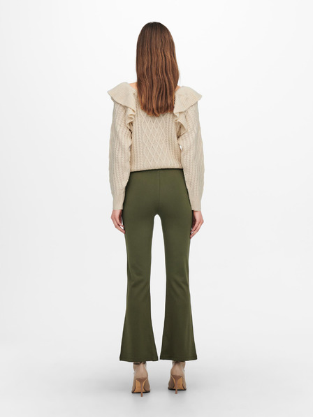 Jacqueline de Yong Khaki nohavice JDY Pretty