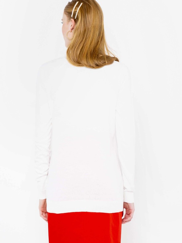 CAMAIEU Biely kardigán CAMAIEU