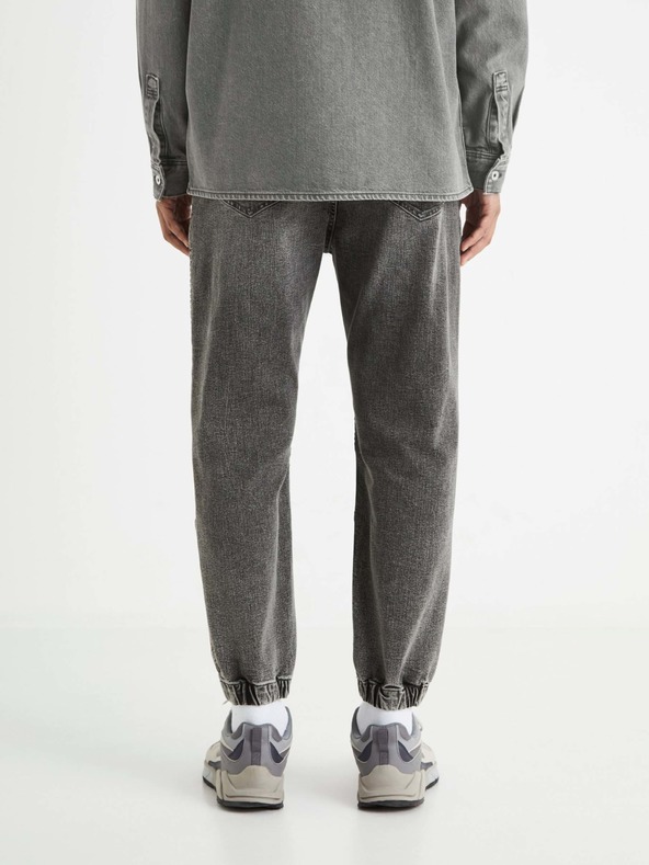 Celio Šedé pánske džínsové nohavice Celio