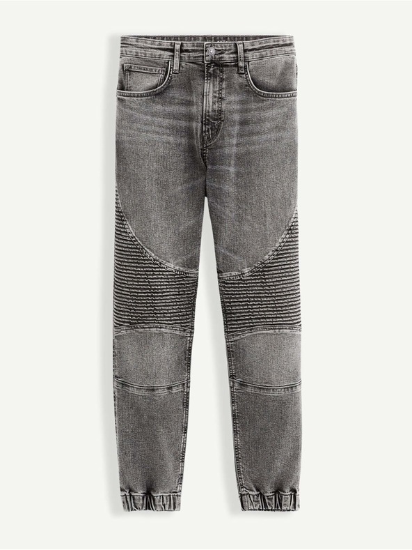 Celio Šedé pánske džínsové nohavice Celio