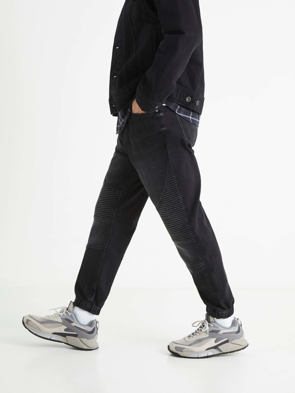 Celio Čierne pánske džínsové nohavice Celio
