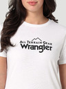Wrangler Biele dámske tričko Wrangler