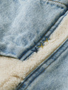 Scotch & Soda Modrá pánska džínsová zateplená bunda Scotch & Soda