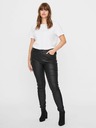 Vero Moda Curve Čierne kožené nohavice VERO MODA CURVE Seven