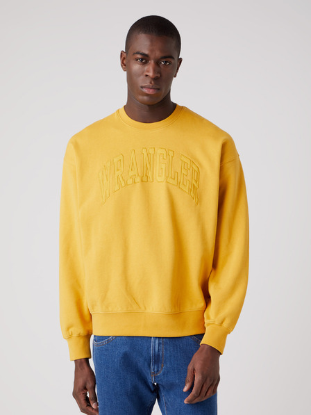 Wrangler Žltá pánska mikina Wrangler