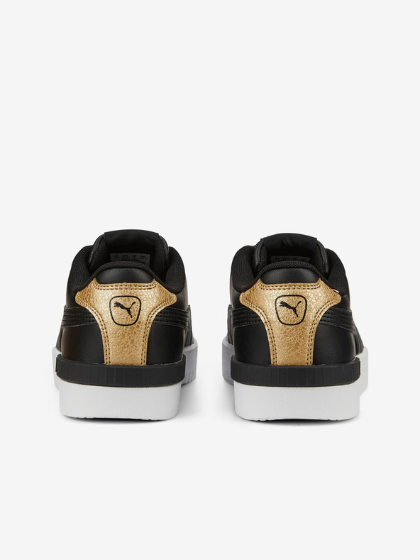 Puma Čierne dámske kožené tenisky Puma Jada Distressed