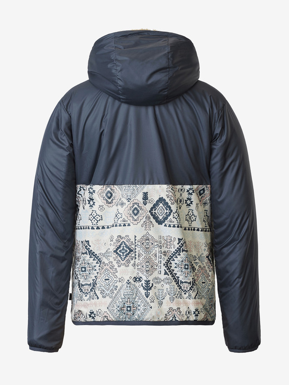 Picture Hnedá a modrá dámska obojstranná zimná bunda s kapucňou Picture Posy