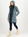 Blutsgeschwister Modrá vzorovaná parka s kapucňou Blutsgeschwister Cosyshell Hooded