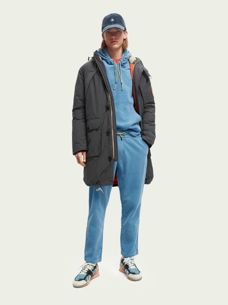 Scotch & Soda Šedá pánska zimná bunda Scotch & Soda