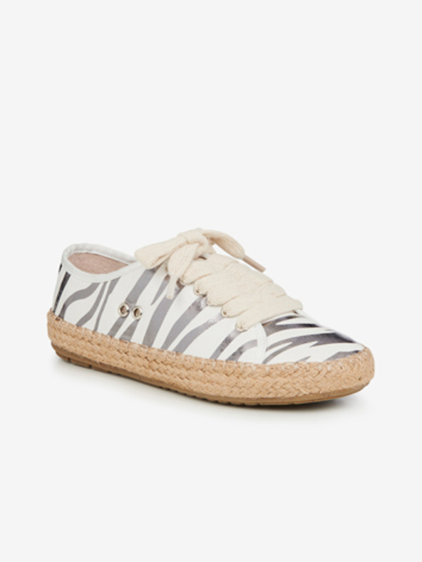 EMU Australia Biele dámske tenisky Emu Australia Agonis Zebra White