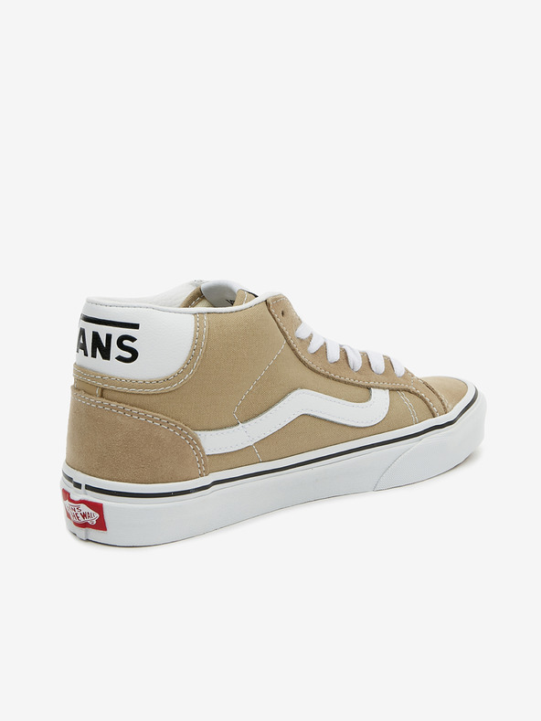 Vans Béžové dámske členkové tenisky so semišovými detailmi VANS UA Mid Skool 37