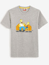 Celio Šedé pánske tričko Celio The Simpsons