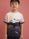 Desigual Svetloružové chlapčenské tričko Desigual Kiwi