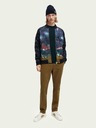 Scotch & Soda Tmavomodrá pánska vzorovaná bunda Scotch & Soda