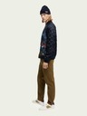 Scotch & Soda Tmavomodrá pánska vzorovaná bunda Scotch & Soda