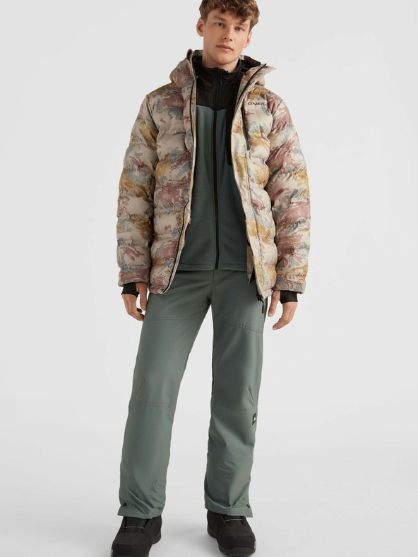 O'Neill Béžová pánska prešívaná zimná bunda O'Neill Mountain