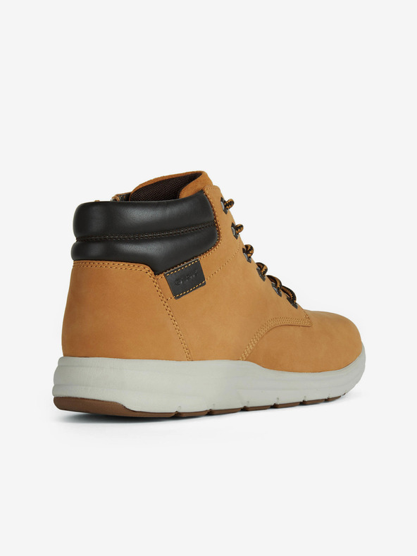 Geox Svetlohnedé pánske kožené členkové čižmy Geox Hallson