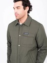 Brakeburn Khaki pánska ľahká košeľová bunda Brakeburn