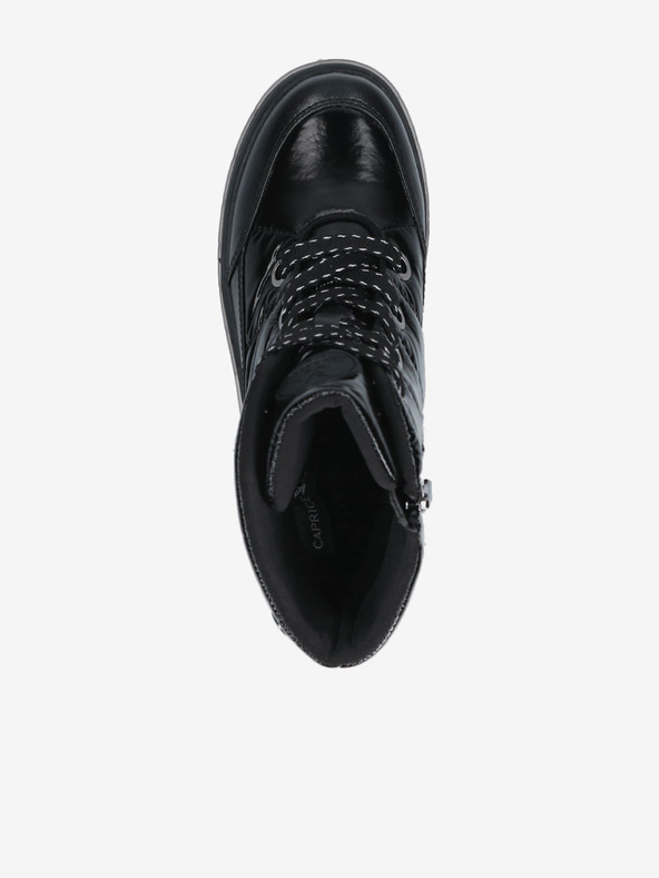 Caprice Čierne dámske zimné členkové topánky Caprice