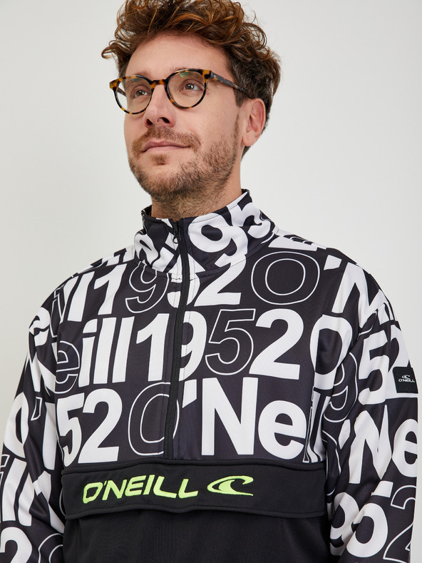 O'Neill Čierna pánska vzorovaná mikina O'Neill Rutile