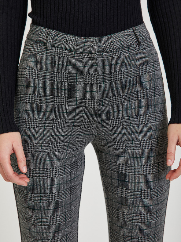 Orsay Šedé dámske kockované nohavice ORSAY