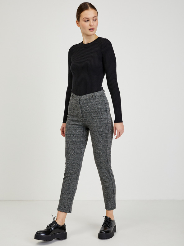 Orsay Šedé dámske kockované nohavice ORSAY