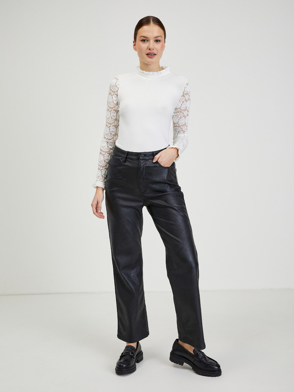 Orsay Biely dámsky rebrovaný sveter ORSAY