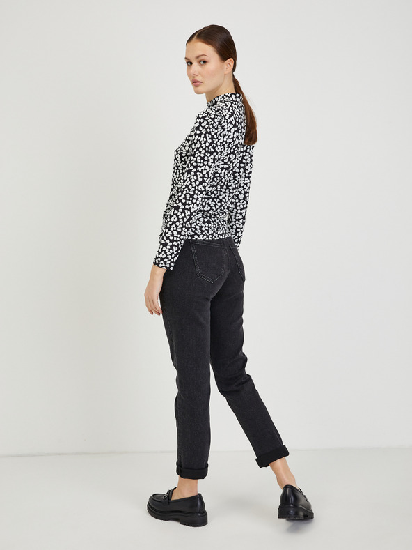 Orsay Paisy bielo-čierne dámske vzorované tričko ORSAY