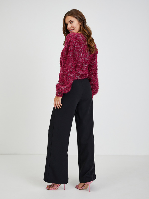 Orsay bordový dámsky kardigán s kovovými vláknami ORSAY